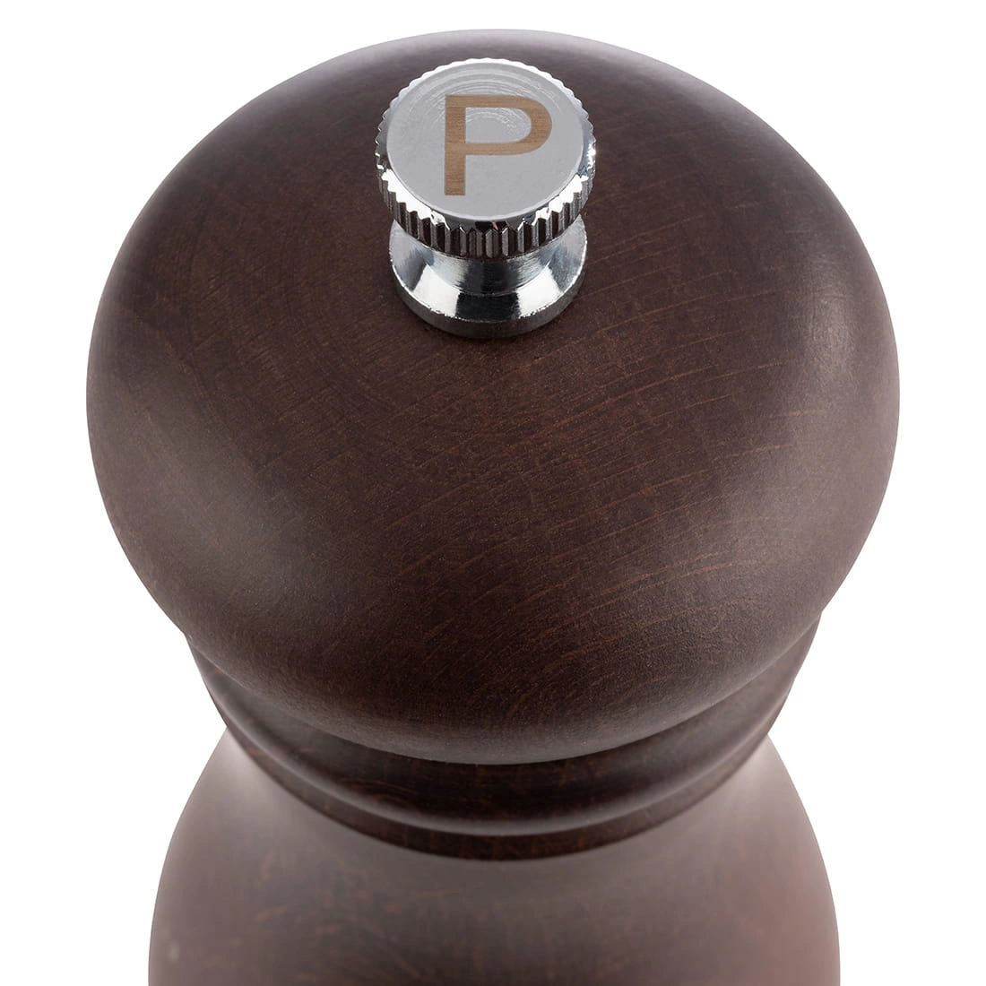 Mlýnek na pepř, nastavitelný, bukové dřevo, tmavě hnědý Ø5,5 x 15,5 cm | APS 40571