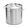 Nerezový vysoký hrnec s poklicí, 17 l, průměr 28 cm | FORGAST FG02117