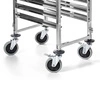 Skládací vozík z nerezové oceli pro přepravu GN kontejnerů FORGAST FG01101