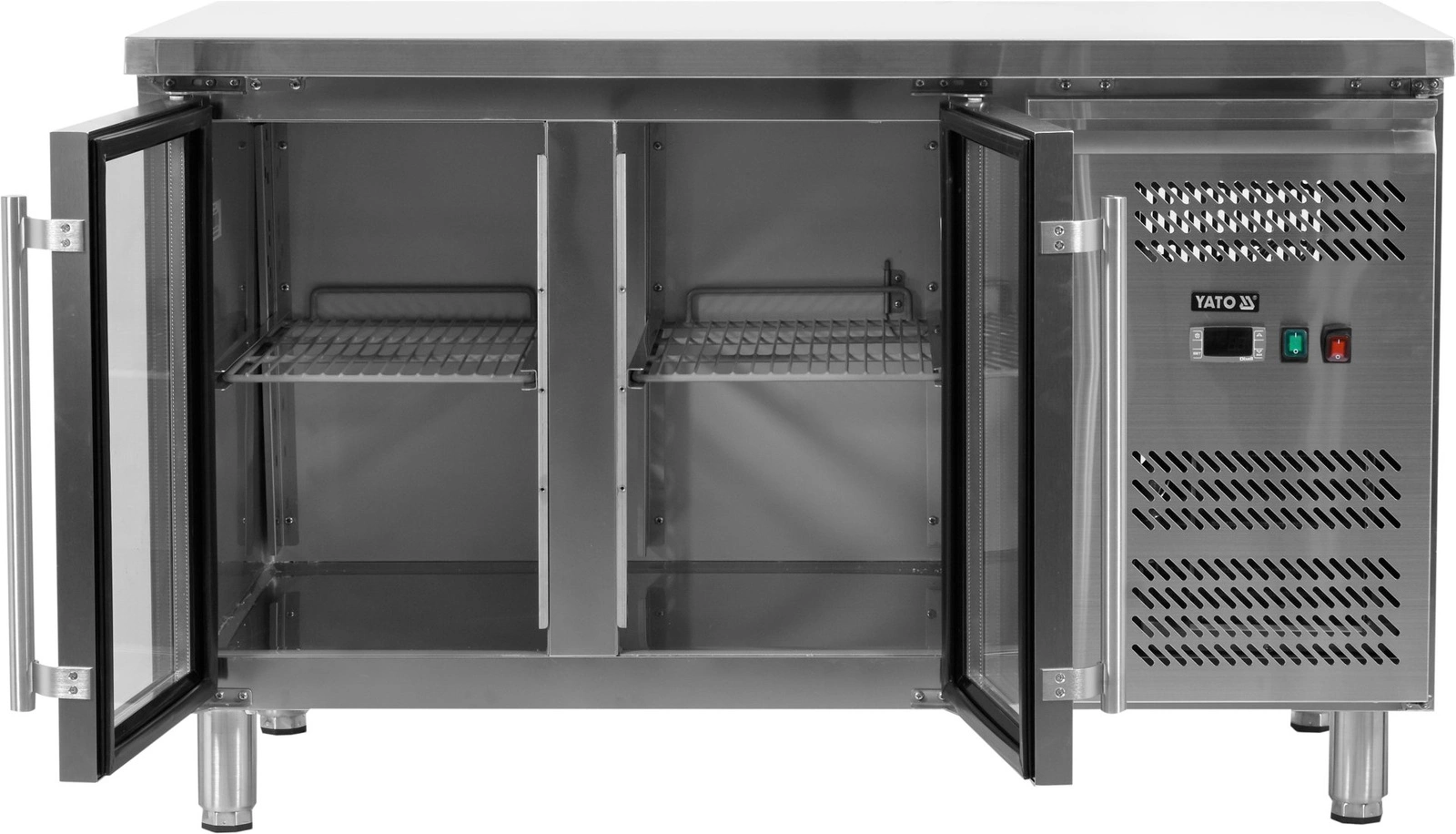 Chladicí stůl 2dveřový prosklený | YATO YG-05252
