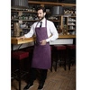 Základní kuchařská zástěra 75 x 90 cm s kapsou a přezkou lilková | KARLOWSKY BLS 5-39-Stck