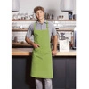 Kuchařská zástěra Basic 75 x 90 cm s kapsou a přezkou limetkově zelená | KARLOWSKY BLS 5-81-Stck