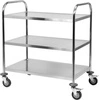 Nerezový skládací servírovací vozík, 3-policový | YATO YG-09091