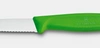 Nůž na zeleninu a ovoce Swiss Classic, zoubkované ostří, zelený, délka ostří 8 cm | VICTORINOX 6.7634.C1