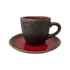Šálek Bel 200 ml s podšálkem 15 cm Still Cristall rubín | KERA CERAMIKA 2.3.1.RUBIN