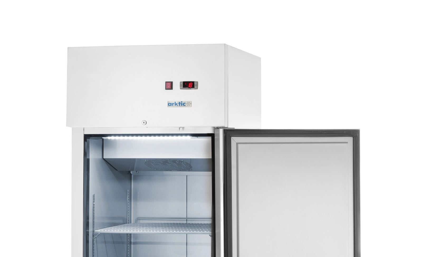 Mrazicí skříň 1-dveřová GN 2/1, nerezová ocel, 580 l, statické chlazení | ARKTIC 236680