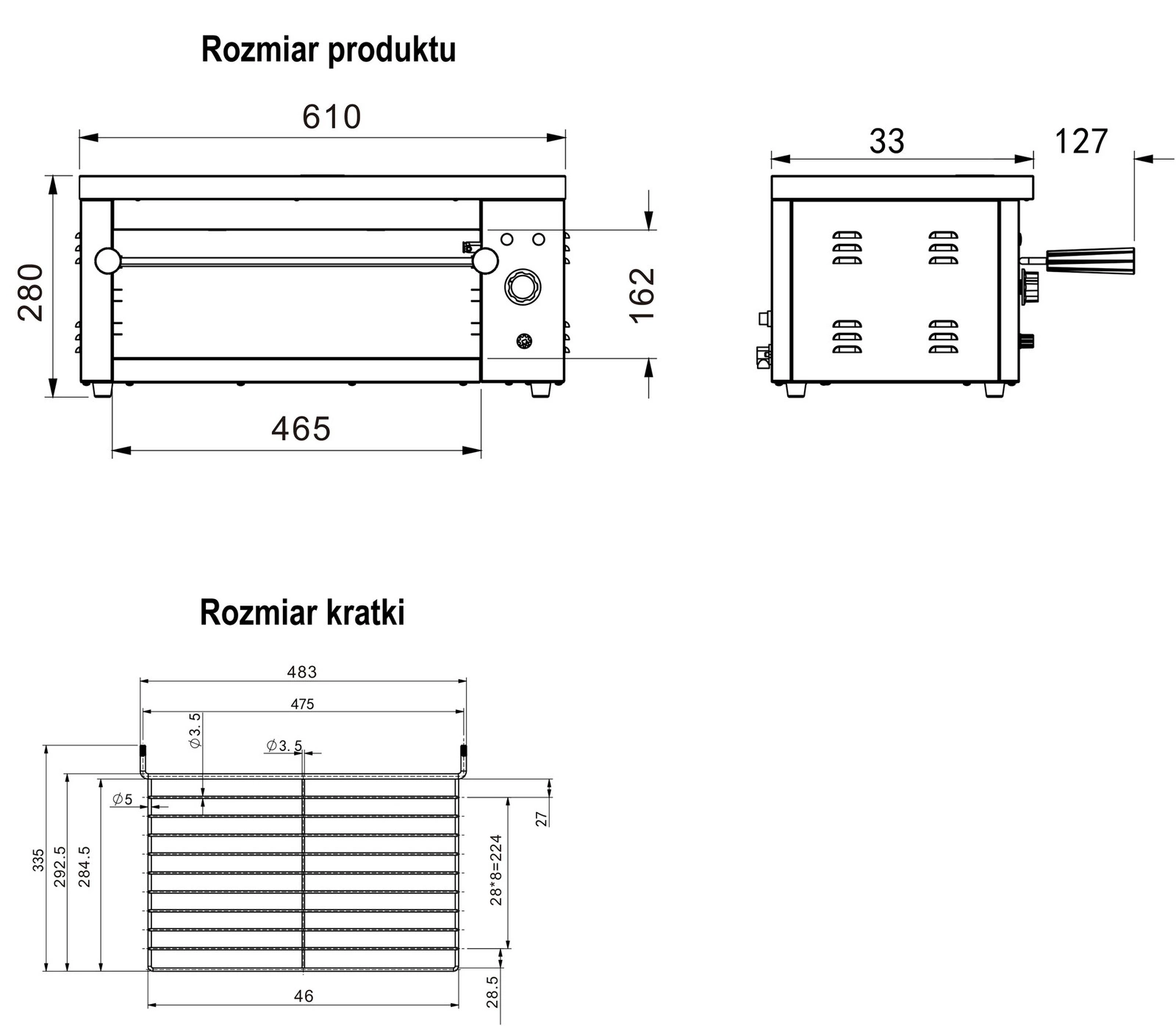Elektrický topinkovač | YATO YG-04650