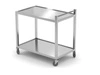 Nerezový číšnický vozík se 2 policemi HENDI 816691