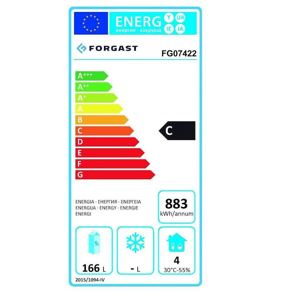 Chladicí stůl 2-dveřový salátový 257 l, s nerezovým víkem | FORGAST FG07422
