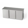 Nerezová třídveřová nástěnná skříňka 150x40x60 cm | FORGAST