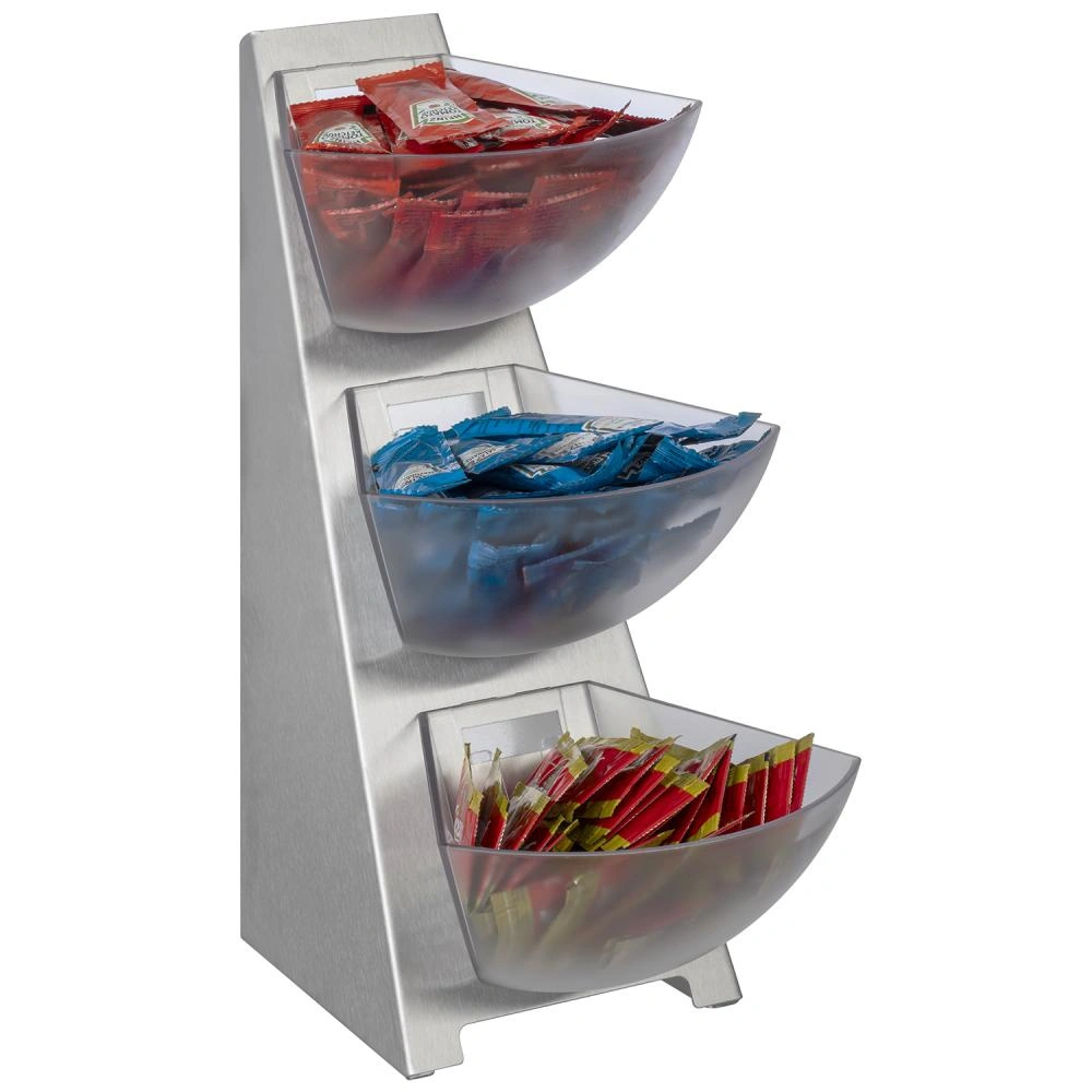 Bufetový stojan, třípatrový MULTITRACK, 28x19.5x41 cm | APS 11444