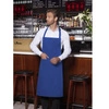 Kuchařská zástěra Basic  75 x 90 cm s kapsou a přezkou modrá | KARLOWSKY BLS 5-6-Stck
