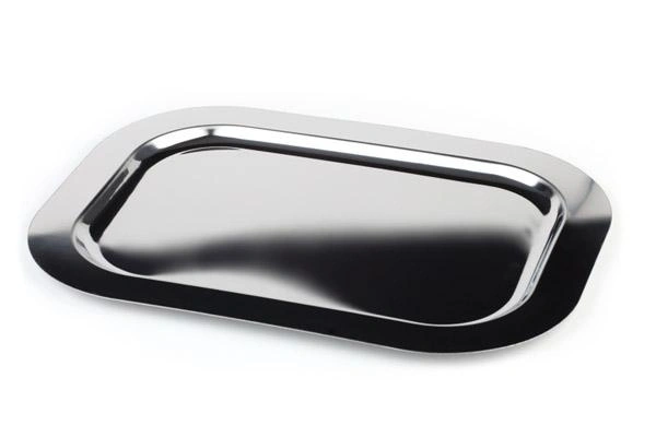 Podnos FINESSE, s hladkým okrajem, z nerezové oceli, 70x49,5x6,5 cm | APS 1309