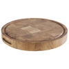 Servírovací deska OKLA, kulatá, z dubového dřeva, hnědá, 33x4.5 cm | APS 805