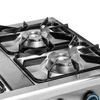 Gastronomická plynová kuchyně 4-hořáková s dolní policí, 22,9 kW | FORGAST FG09450