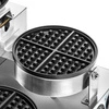 Dvojitý elektrický vaflovač na belgické vafle, průměr 18,5 cm, 4 kW, 230 V | FORGAST FG09721