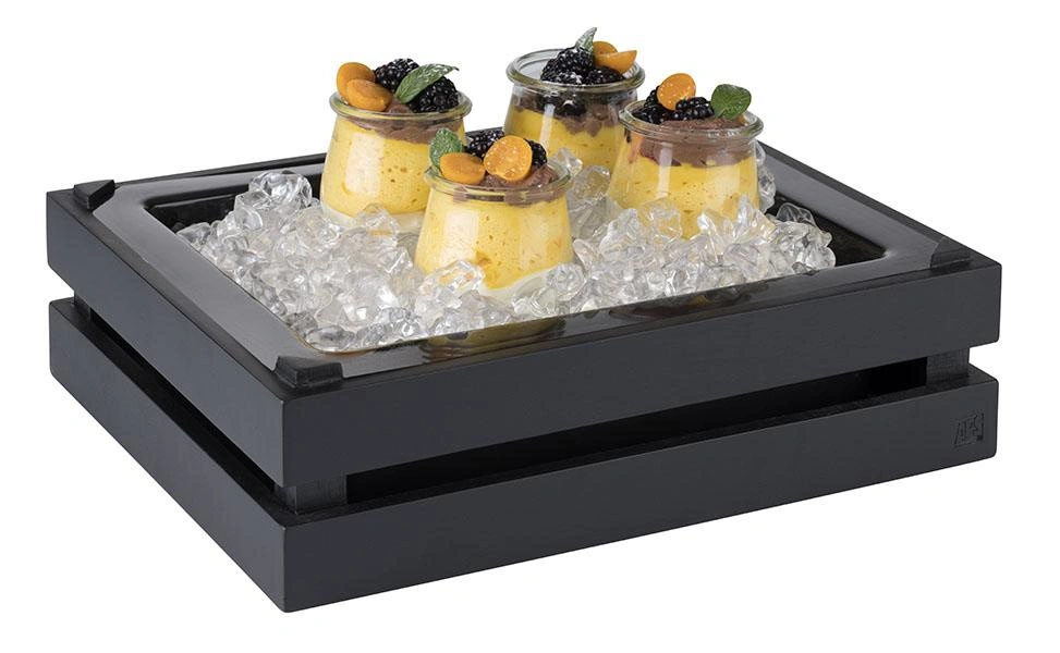 Vložka do GN SUPERBOX, GN 1/2, polystyren, černá, 32.5x26.5x8.5 cm | APS 11617