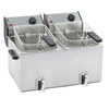 Elektrická fritéza 2-komorová s kohoutkem, 2x8 l, studená zóna | ROLLER GRILL FD80DR