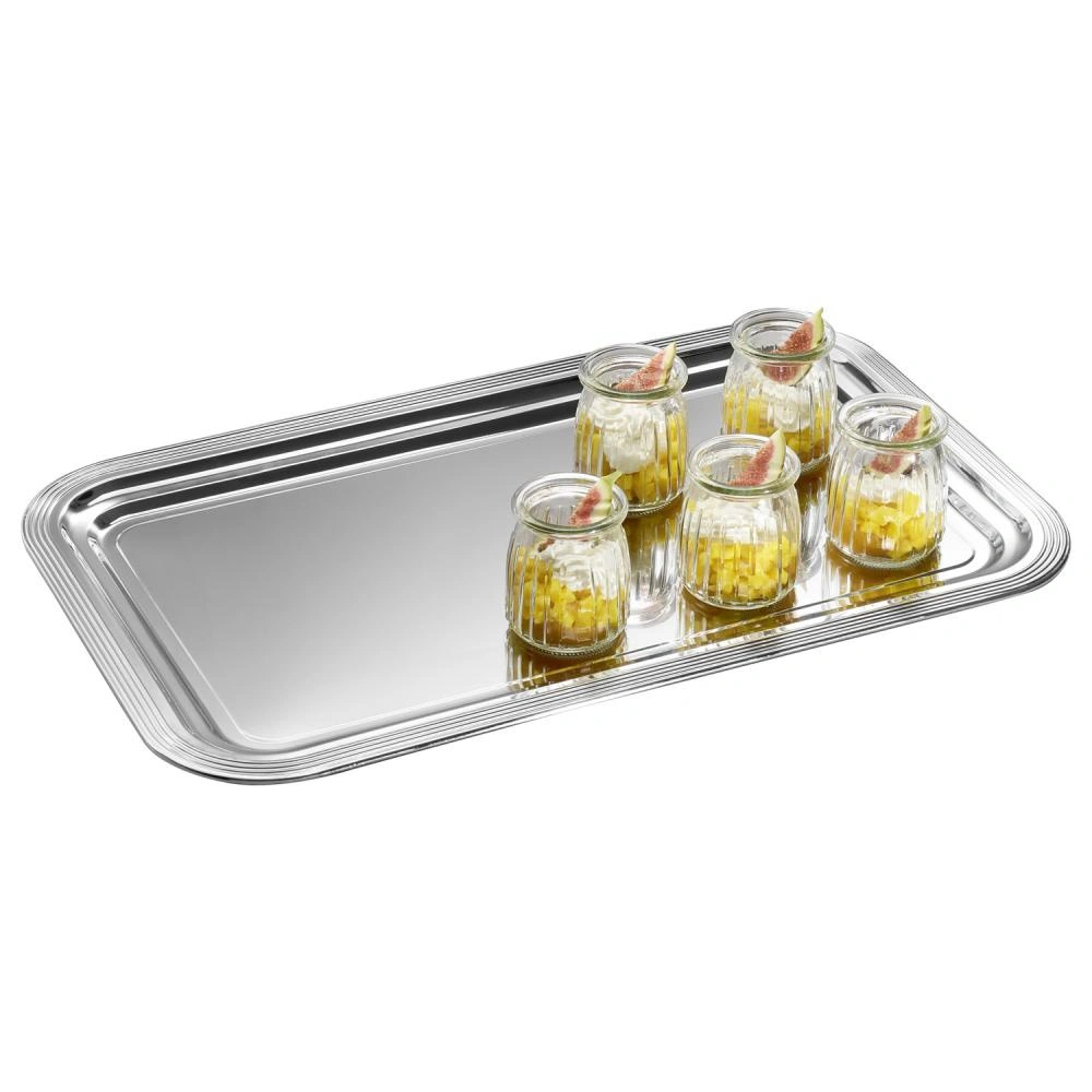 Banketový podnos CLASSIC GN 1/1, nerezová ocel, 53x32,5x1,5 cm | APS 395