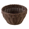Košík na pečivo z polypropylenu PROFI LINE, kulatý, hnědý, 16x16x8 cm | APS 50603