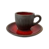 Šálek Bel 100 ml s podšálkem 11 cm Still Cristall rubín | KERA KERAMIKA 2.3.3.RUBIN