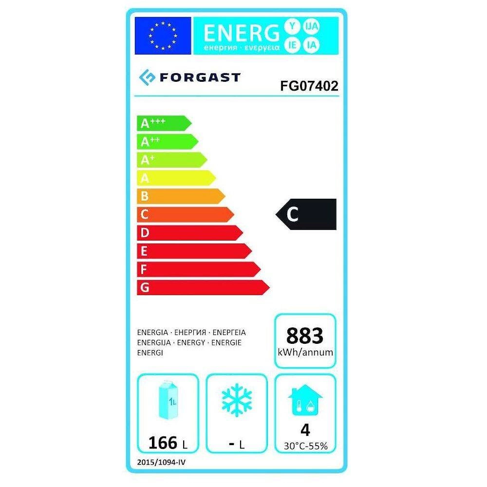Chladicí stůl 2-dveřový salátový 257 l, s nerezovým nástavcem | FORGAST FG07402