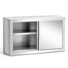 Nerezová nástěnná skříňka 100x40x60 cm | FORGAST FG15004