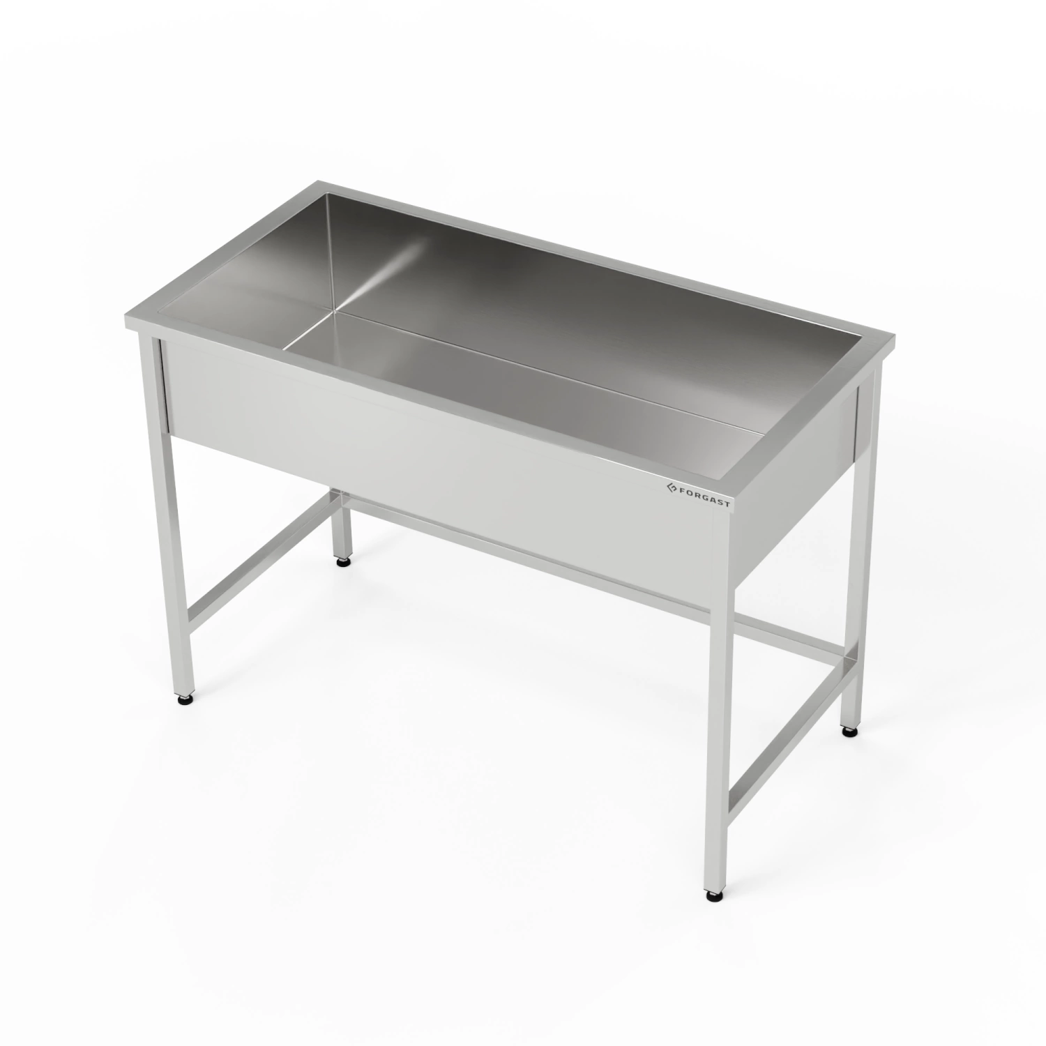Nerezové jednokomorové umyvadlo (hloubka 40 cm) 90x60x85 cm | FORGAST