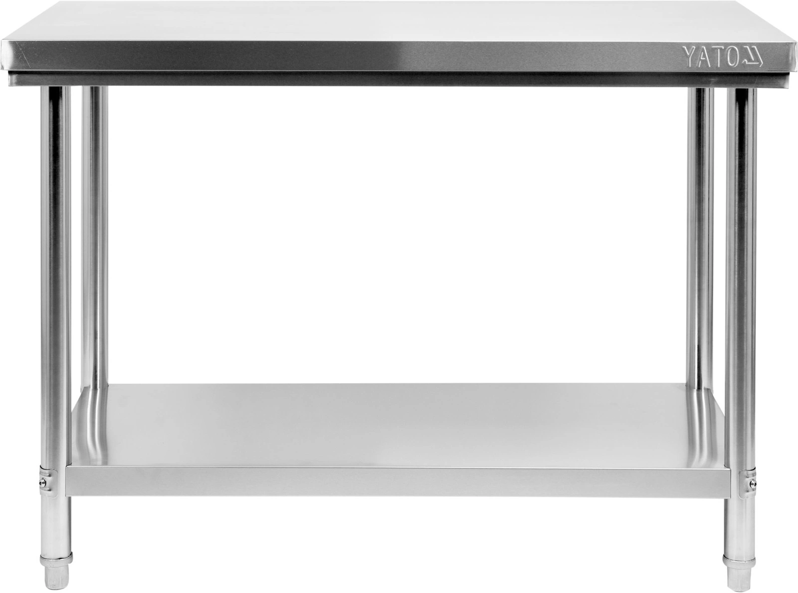 Nerezový centrální pracovní stůl s policí 100x60x85 cm | YATO YG-09001