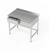 Nerezový pracovní stůl se zásuvkami 100x70x85 cm | FORGAST