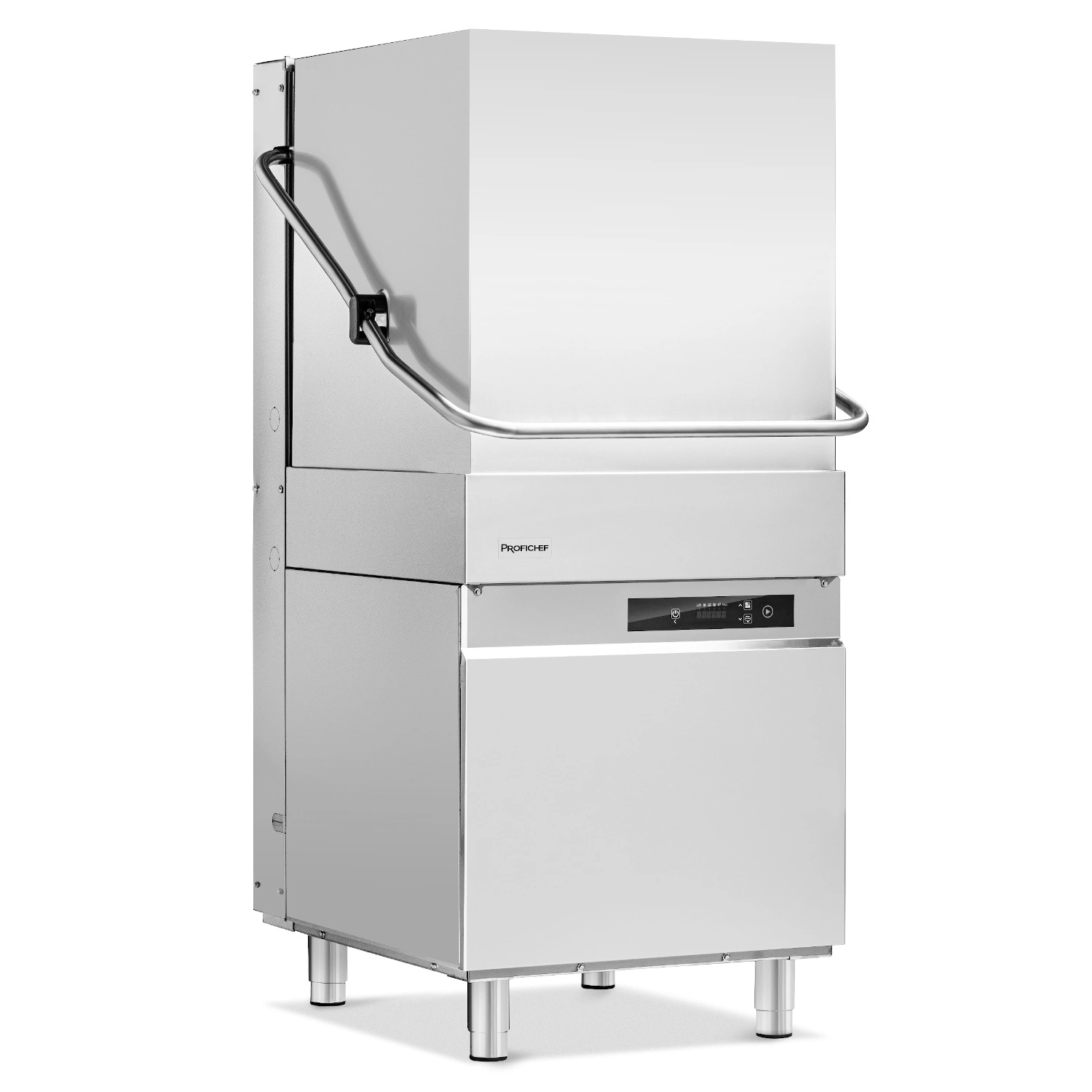 Gastronomická průchozí myčka nádobí s elektronickým ovládáním, dávkovačem mycího prostředku, 9,55 kW, 400 V | PROFICHEF PCZ-04100