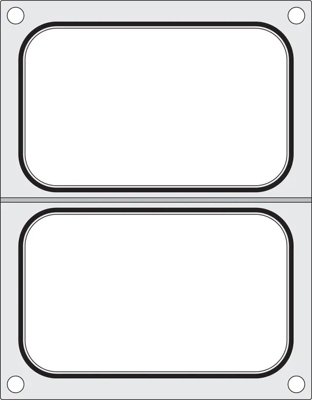 Dvojitá těsnicí podložka, 25x19,5 cm | HENDI 805589