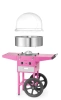 Zařízení na cukrovou vatu s vozíkem, HENDI, Pastelově růžová, 220-240V/1130W, 94.8x52x(V)91.4 cm | HENDI 282809