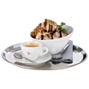 Tác KAFFEEHAUS kulatá, leštěná do vysokého lesku, z nerezové oceli, 27x1.5 cm | APS 30148