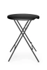 Kulatý koktejlový stolek, černý, prům. 80 cm | AMERBOX 811047