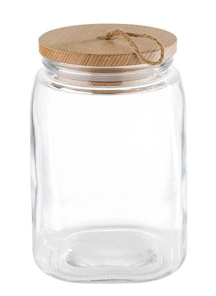 Sklena nádoba na skladování WOODY, 14x21,5 cm, 2,5 l | APS 82257