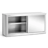 Nerezová nástěnná skříňka 120x40x60 cm | FORGAST FG15005
