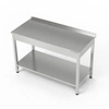 Nerezový pracovní stůl s policí 100x60x85 cm | FORGAST