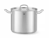Hrnec z nerezové oceli vysoký s poklicí, Kitchen Line, 45 l, průměr 40 cm, výška 36 cm | HENDI 837146