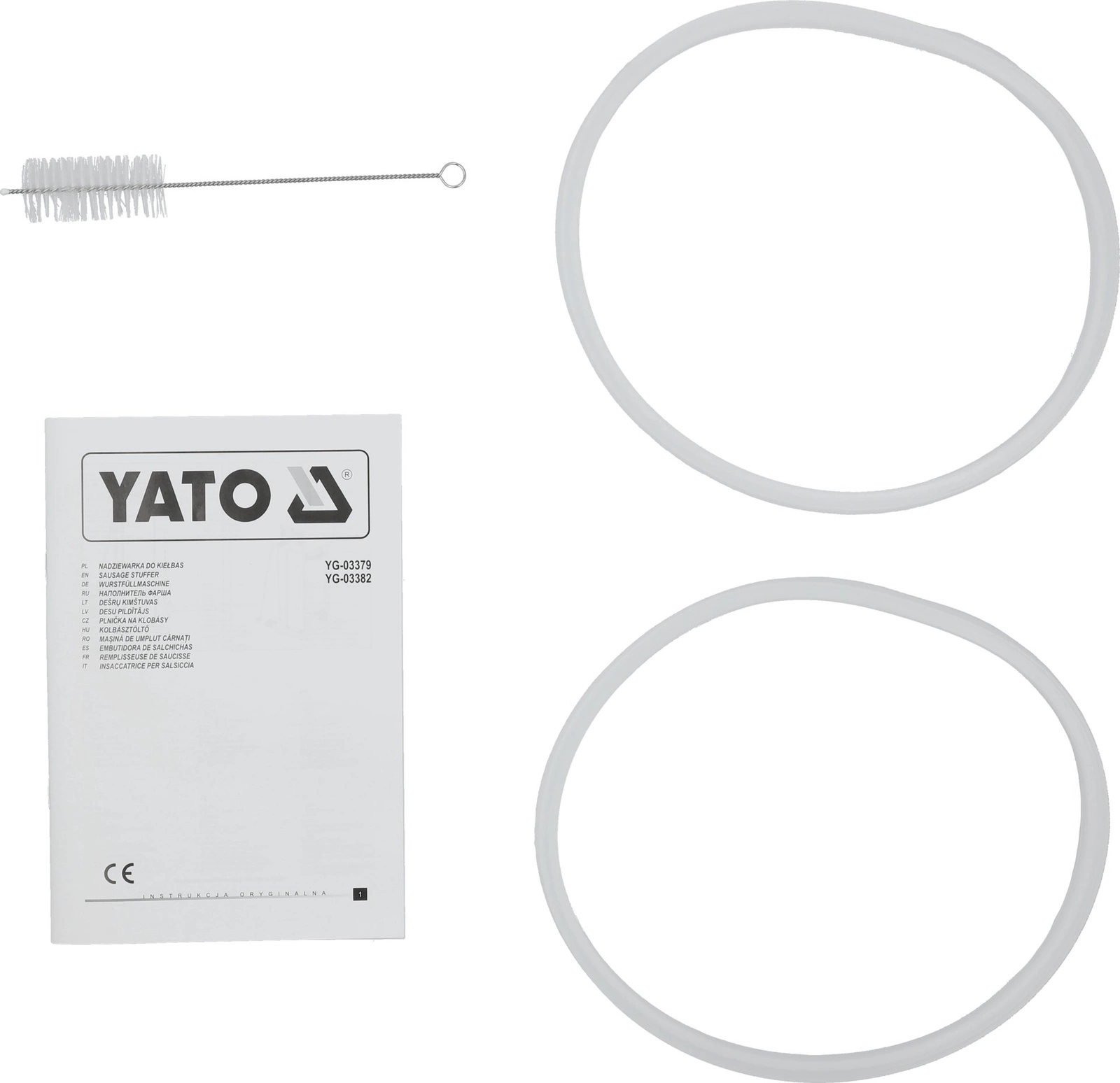 Elektrický vertikální plnič klobás, 15 l | YATO YG-03382