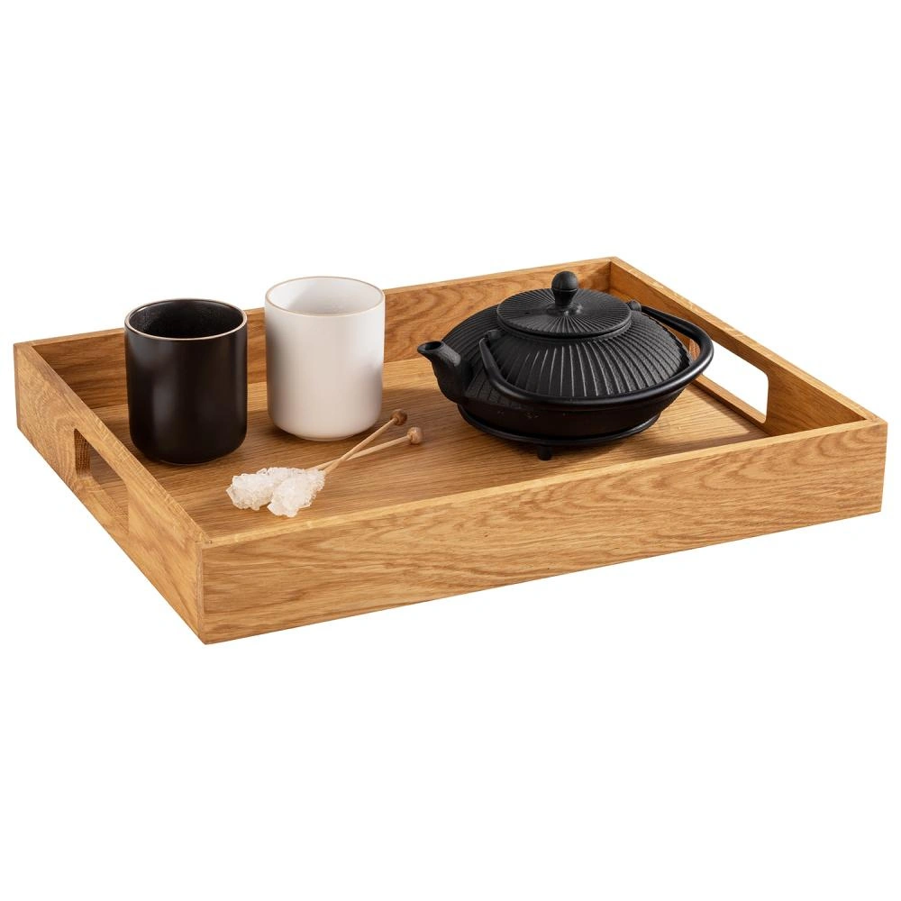 Servírovací tác z dubového dřeva, 45x35x6 cm | APS 761_APS