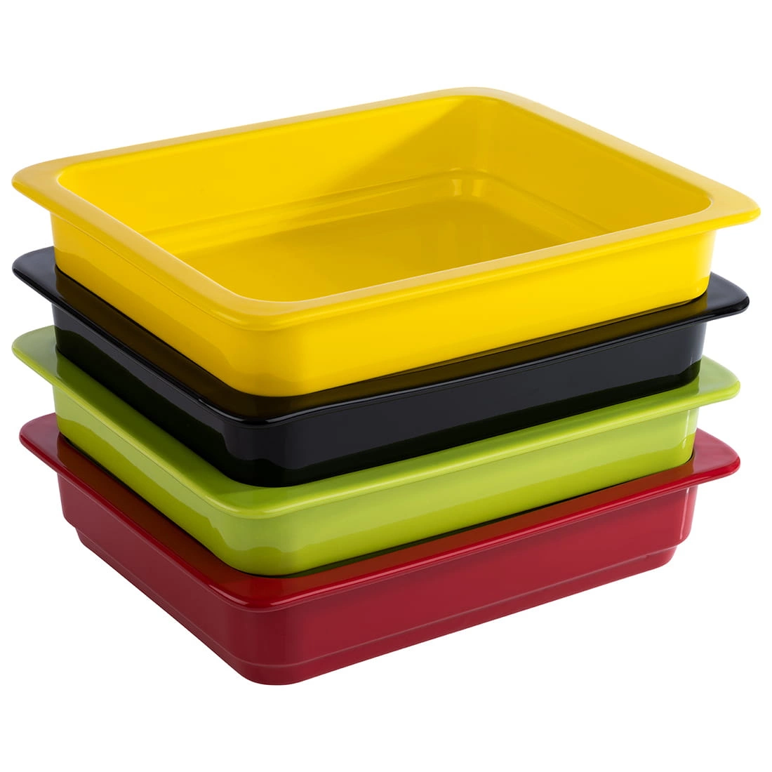 Porcelánová nádoba GN 1/2 60 mm, červená | APS 82276