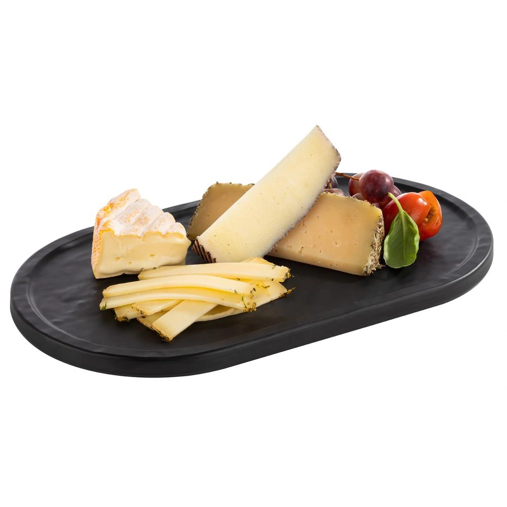 Podnos SLATE z melaminu černý, 28x15.5x1 cm | APS 85099