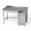 Nerezový pracovní stůl se skříňkou 120x70x85 cm | FORGAST