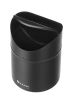 Stolní odpadkový koš s výklopným víkem, 1,2 l, černý prům. 12 x V 16,5 cm | HENDI 440773