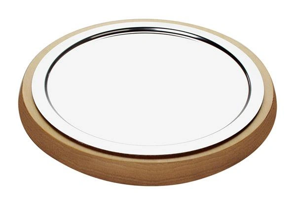 Kulatý tác s chladicím vložkou, bez víka, hnědý 48x6 cm | APS 11542