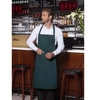 Kuchařská zástěra Basic 75 x 90 cm s kapsou a přezkou borovicově zelená | KARLOWSKY BLS 5-80-Stck