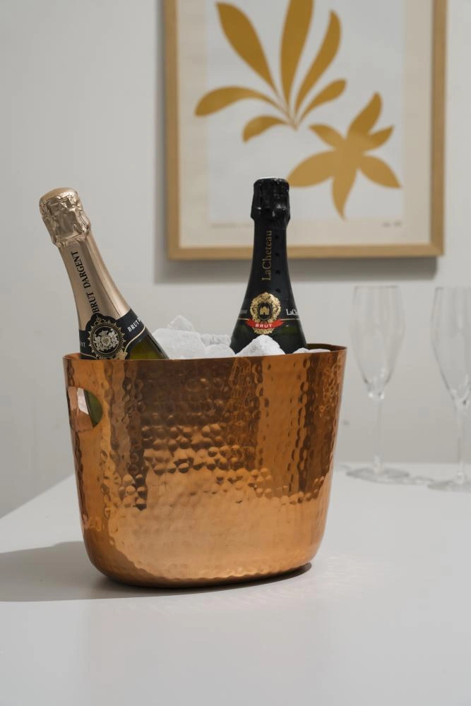 Chladič na láhve s držadly, měděná barva, 3,9 l | APS 36108