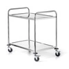 Nerezový skládací vozík se 2 policemi FORGAST FG01002