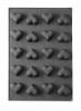 Silikonová forma HEART, 57x37,5x(V)3,5 cm HENDI 677254